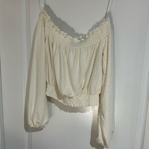 Off the shoulder peasant top